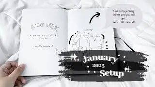 Bullet Journal Theme for beginners | Plan with me | January Setup