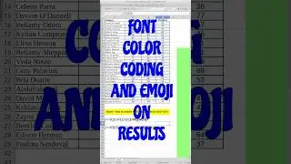 Format font color based on criteria 