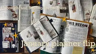 January planner flip | Hobonichi and Sterling Ink planners