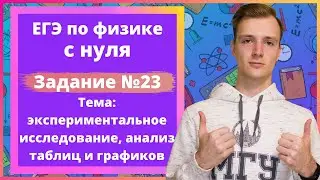 Задание 23 ЕГЭ по физике. Экспериментальное исследование, анализ таблиц и графиков