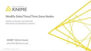 Modify Date/Time/Time Zone Nodes
