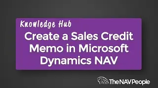 Create a Sales Credit Memo