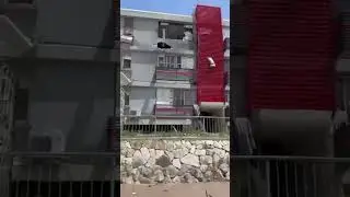 פגיעה ישירה בבניין בקרית שמונה.        #חדשות #ישראל #מלחמה #חיילים