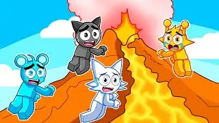 ¡GRAY y WENDA Escalan el VOLCÁN Más ALTO en Roblox! (sprunki)