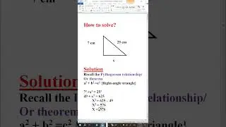 Can you solve this? Pythagoras' theorem I Study guide  