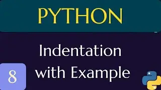 Indentation in python with program code