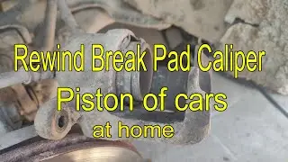 How to Retract/adjust/rewind Rear break pads Caliper Piston of car /santro/hyundai//kia/mahindra