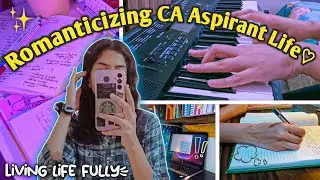 Living my CA Aspirant Life like a Movie🎀| Productive + Aesthetic vlog🎬