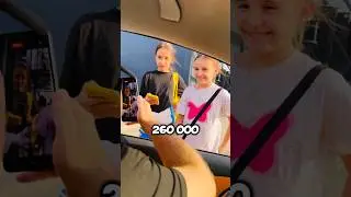 Встреча с двумя девочками "Стесняшками" на канале веселых поздравлений с днем рождения! #shorts