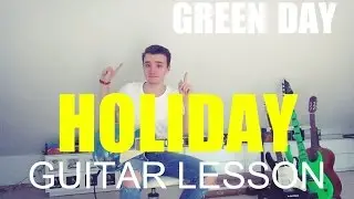 Green day: Holiday; part 1 (GUITAR TUTORIAL/LESSON#14)