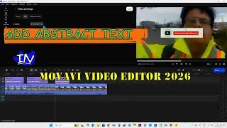 Add abstract text in Movavi Video Editor 2026