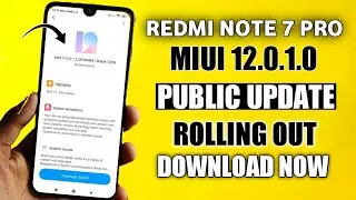 Redmi Note 7 Pro MIUI 12 (MIUI 12.0.1.0) Public Stable Update Rolling Out 722 MB