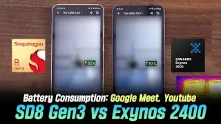Google Meet📱 / YT Live📺 Snapdragon8 Gen3 vs Exynos 2400