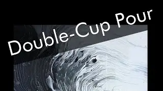 Black And White Ring Pour - Double-Cup Technique