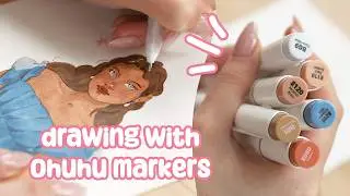 Relaxing Draw With Me ✦ Ohuhu Alcohol Marker drawing