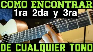 Como Encontrar la Primera Segunda y Tercera de Cualquier Tono para Principiantes