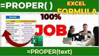 How to use Proper formula in excel ? Excel in Hindi| Excel tutorial