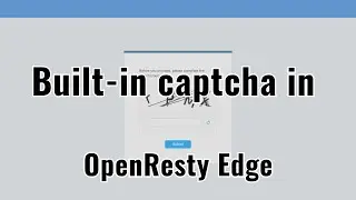 Configuring the built-in captcha webpages in OpenResty Edge