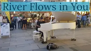 Yiruma - River Flows in You | Street Piano Performance - Omar Altayi