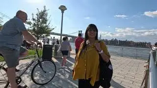 Unleashing the Waterfront Bliss: Exploring Domino Park in Brooklyn 4K!