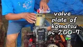 KOMATSU PC 200-7 | OVERHAUL / REPASTE/ SETTING BLACK & VALVE PLATE
