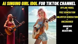 Consistently Long AI Singer Idol Girl for Tiktok With Customizable Style Character Control Lipsync