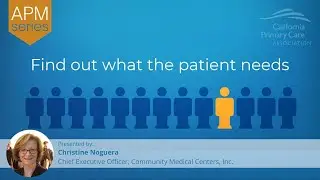 APM: Find Out What The Patient Needs