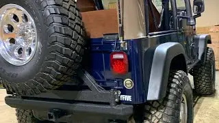 JEEP TJ Rugged Ridge Rear Bumper/Tire Carrier Install
