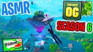 ASMR Gaming 😴 Fortnite OG Season 6 Update! Relaxing Gum Chewing 🎮🎧 Controller Sounds + Whispering 💤