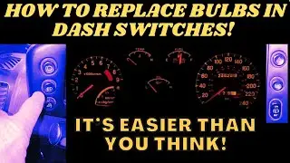 I Replaced Burnt Out Bulbs in Car Dash Switches - CHEAP!