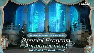 Genshin 4.0 Special Program Fontaine Showcase 300 Primo Code !!!