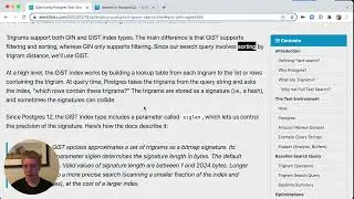 5mins of Postgres E6: Optimizing Postgres Text Search with Trigrams and GiST indexes