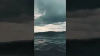 I almost sacrificed my phone #sea #ocean #wave #waves #drawn #drawning #cloudy #cloud