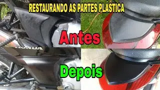 HOW TO RESTORE SUNBURNED PLASTIC PARTS OF A MOTORCYCLE STEP BY STEP
