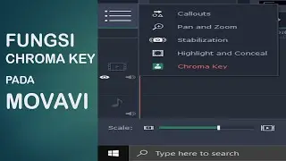 Fungsi chroma key pada Movavi
