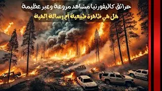 حرائق كاليفورنيا مشاهد مروعة وعِبر عظيمة هل هي ظاهرة طبيعية أم رسالة إلهية🌍🔥🤔