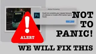 Alert Error: How to quickly and easily recover an image from an invalid JPEG marker type error