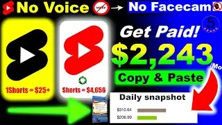 5° Second Youtube Shorts Power $4,456/mo using Copy Paste Youtube Shorts! Do this©®