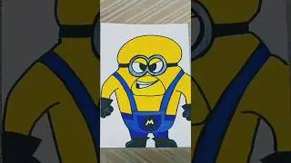#youtube #art #drawing #movie #minions drawing mega minion Dave from lego.