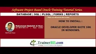 Oracle Bangla Tutorial  for Beginners : Oracle Developer Suite 10g Installation In Windows