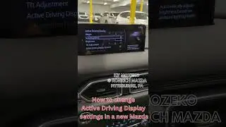 How to change Active Driving Display settings in a new Mazda