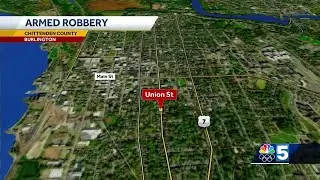 Burlington Police investigate armed robbery downtown