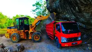 Heavy Equipment Works Loading Stone