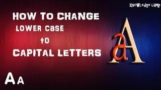 How to Convert Lower Case into Capital Letter