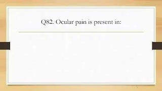 Optometry MCQs Series - Part 17