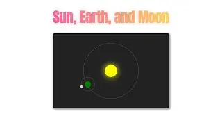 HTML CSS - Sun, Earth, and Moon (Source Code) | 3 Minutes Tutorial