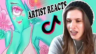 REACTING TO TIK TOK ART! Is Tiktok good for artists?