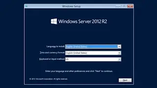Windows Server 2012R2 installation and setup demo (VirtualBox)