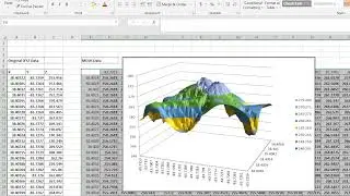 XYZ into Excel Mesh Surface Graph - How fast is XYZ Mesh? 540 XYZ data points into MESH and Surface