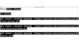 Microfrontends With Module Federation: Shared Modules: 1. Clone Projects